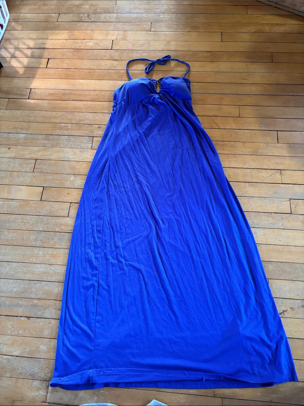 EUC Apt. 9 Purple/Blue Halter Y2K Maxi Dress